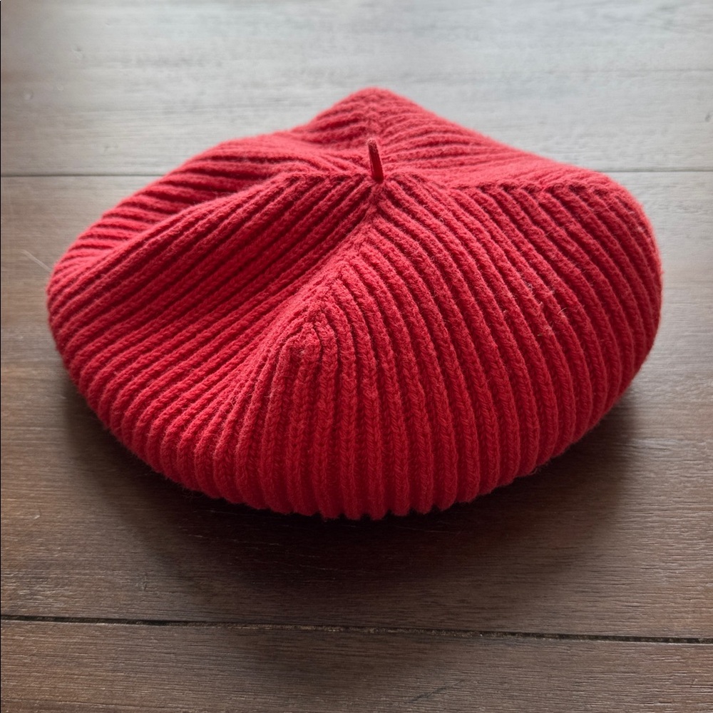 Size 6-8 Janie and Jack SWEATER BERET in Chrysanthemum Red